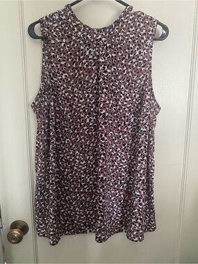 torrid Mauve Animal Print Sleeveless Blouse, not really ‘animal print’